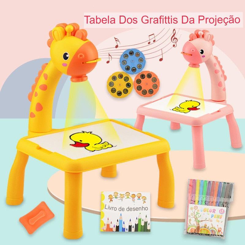 Projetor de Desenho para Crianças: Diversão Educativa com Luz e Música